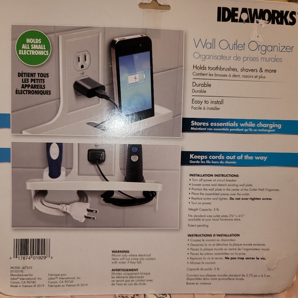 Ideaworks Wall Outlet Organizer - Picture 4 of 4